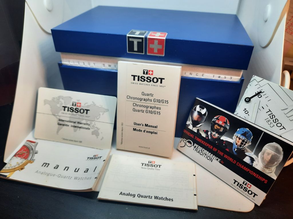 Tissot Anniversary watch box and cards
