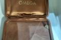 Omega vintage  watch box  (burgundi color)